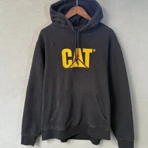 CAT Caterpillar Men's Black Logo Pullover Hoodie XL